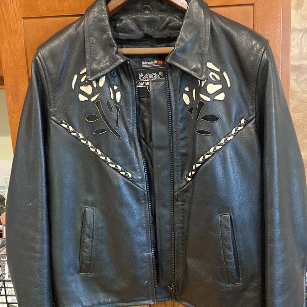 Harley Davidson Leather Vest and matching jacket